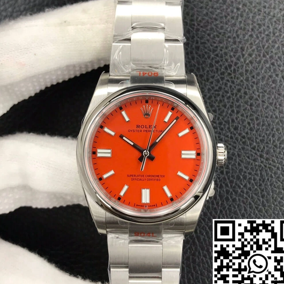 Rolex Dial EW Oyster Red Perpetual Factory 36MM M126000-0007 Coral 1227
